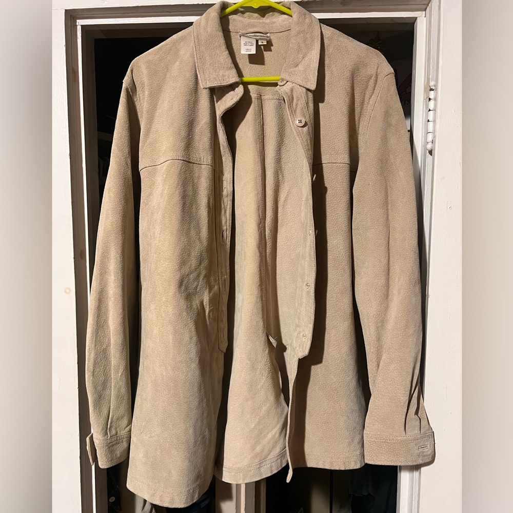 Coldwater creek 100% leather jacket